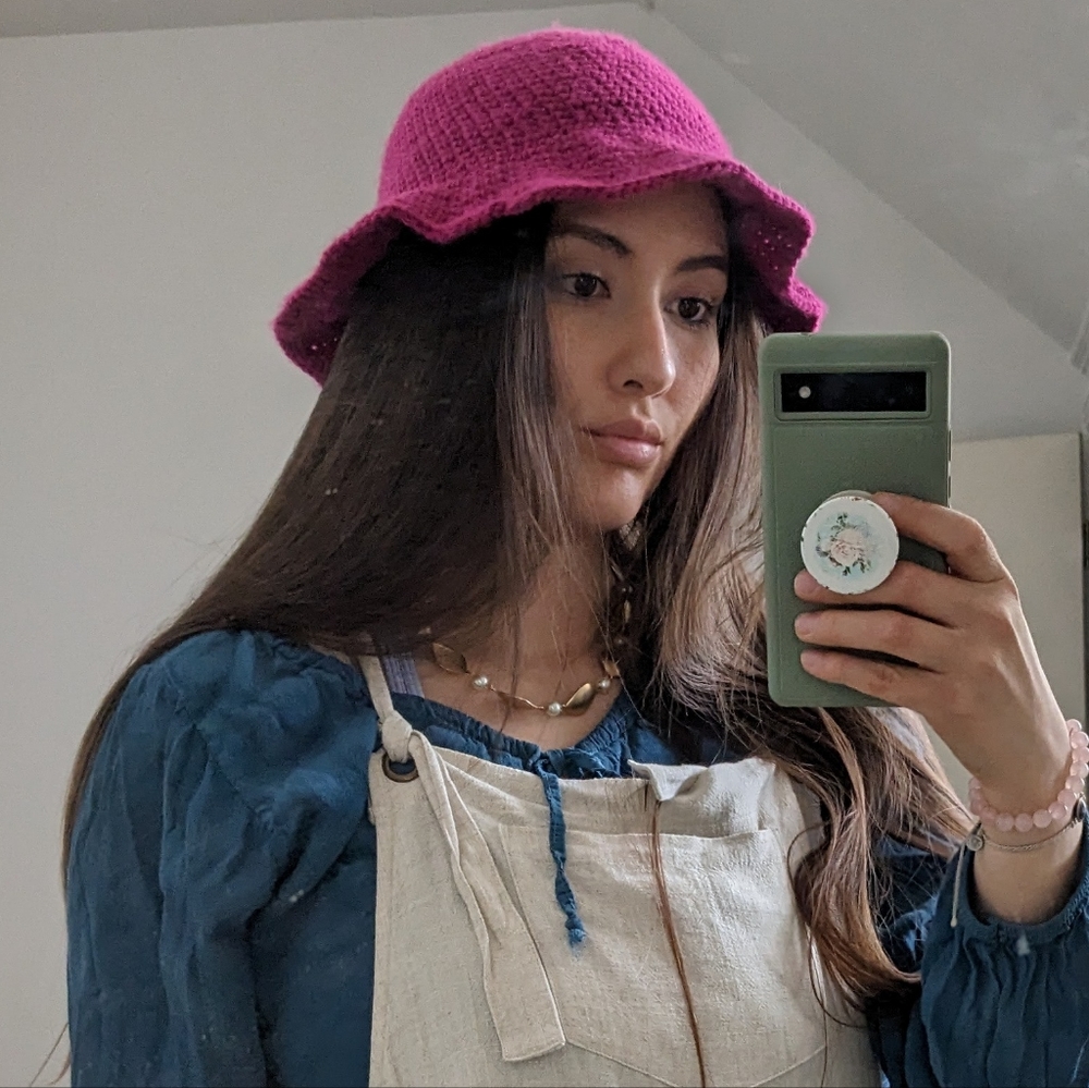 Crochet Bucket Hats Pair